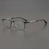 Eduardo Retro Titanium Ultra-Light Glasses Frame Rectangle Frames Southood Black